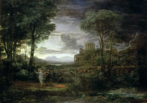 Paisaje con Jacob luchando con el ángel, o Noche, 1672